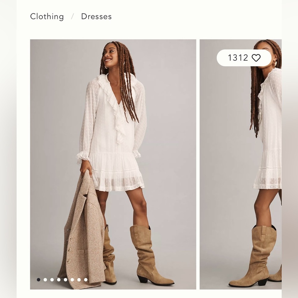 Anthropologie Cream Blouse - Picture 3 of 3